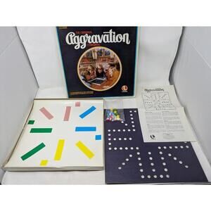 Aggravation Board Game 1970 Lakeside COMPLETE Standard Edition Vintage